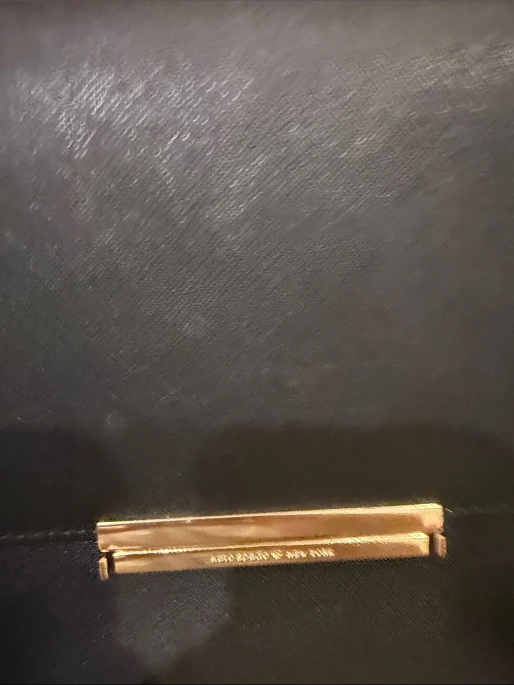 kate spade Black Crossbody Saddle Bag with Gold Hardware